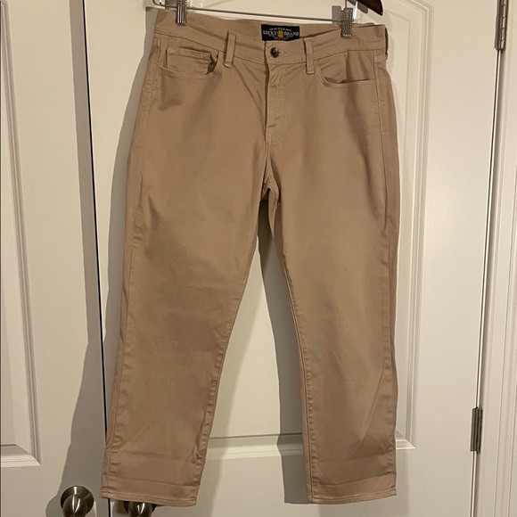 Lucky Brand Denim - Lucky Brand Khaki/Tan Sofia Capri Jeans Size 12